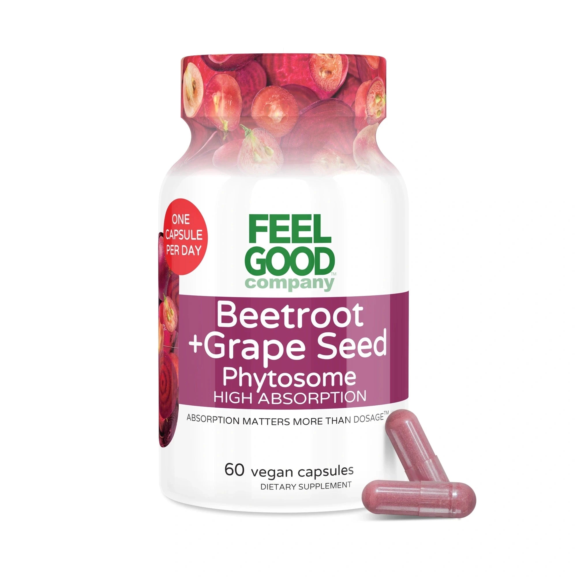 Beetroot & Grape Seed Phytosome (60 Capsules) Capsule FEELGOOD Company™