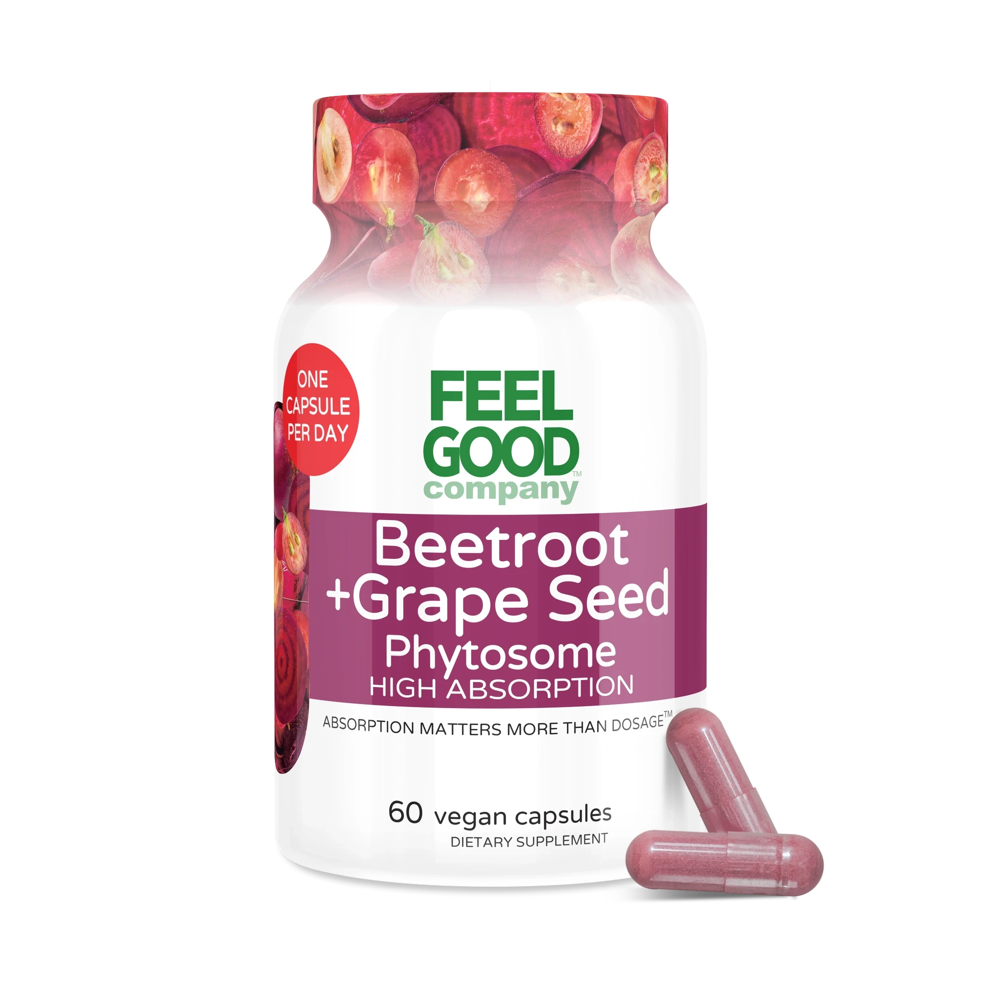 Beetroot & Grape Seed Phytosome (60 Capsules) Capsule FEELGOOD Company™