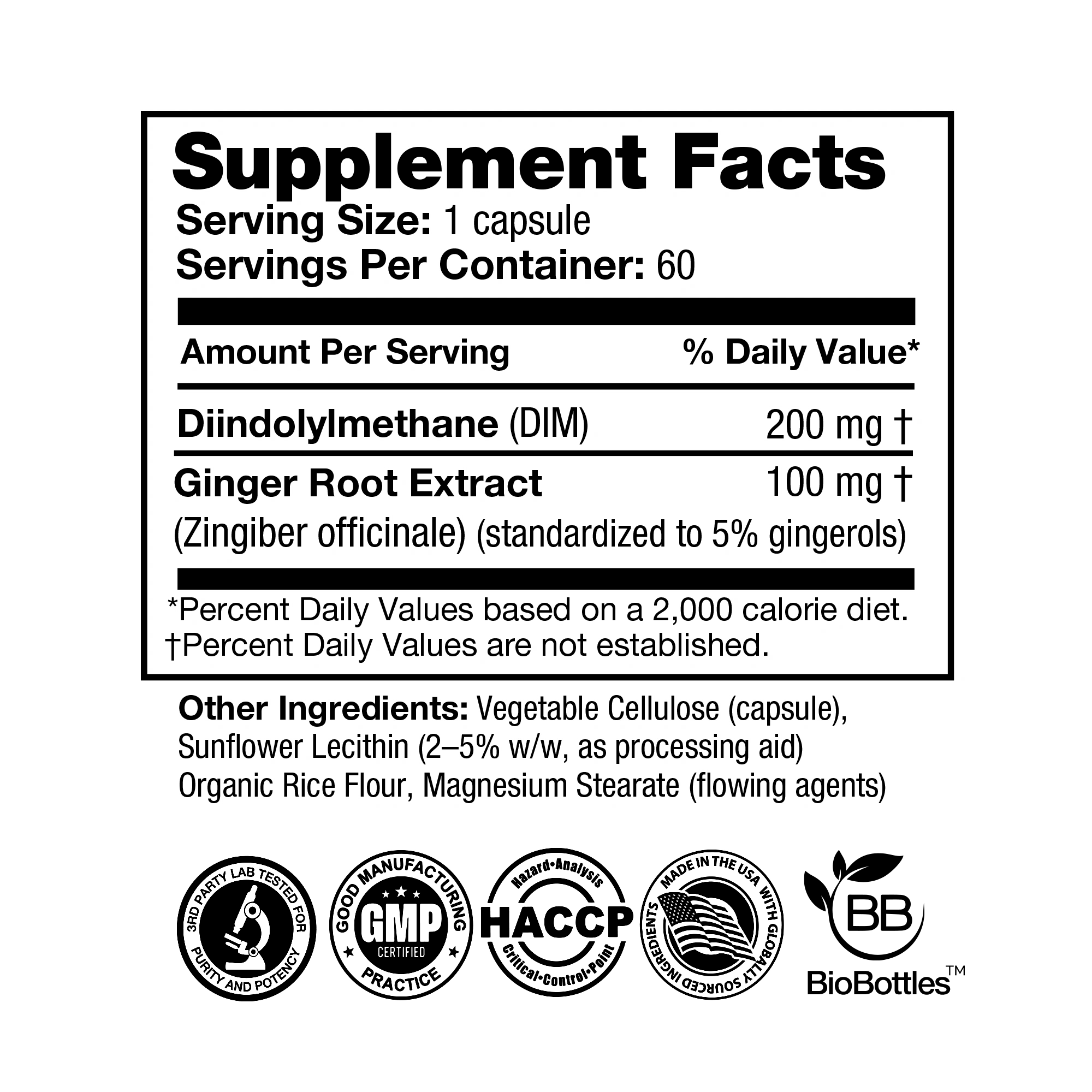 DIM + Ginger (60 Vegan Capsules) Capsule FEELGOOD Company™