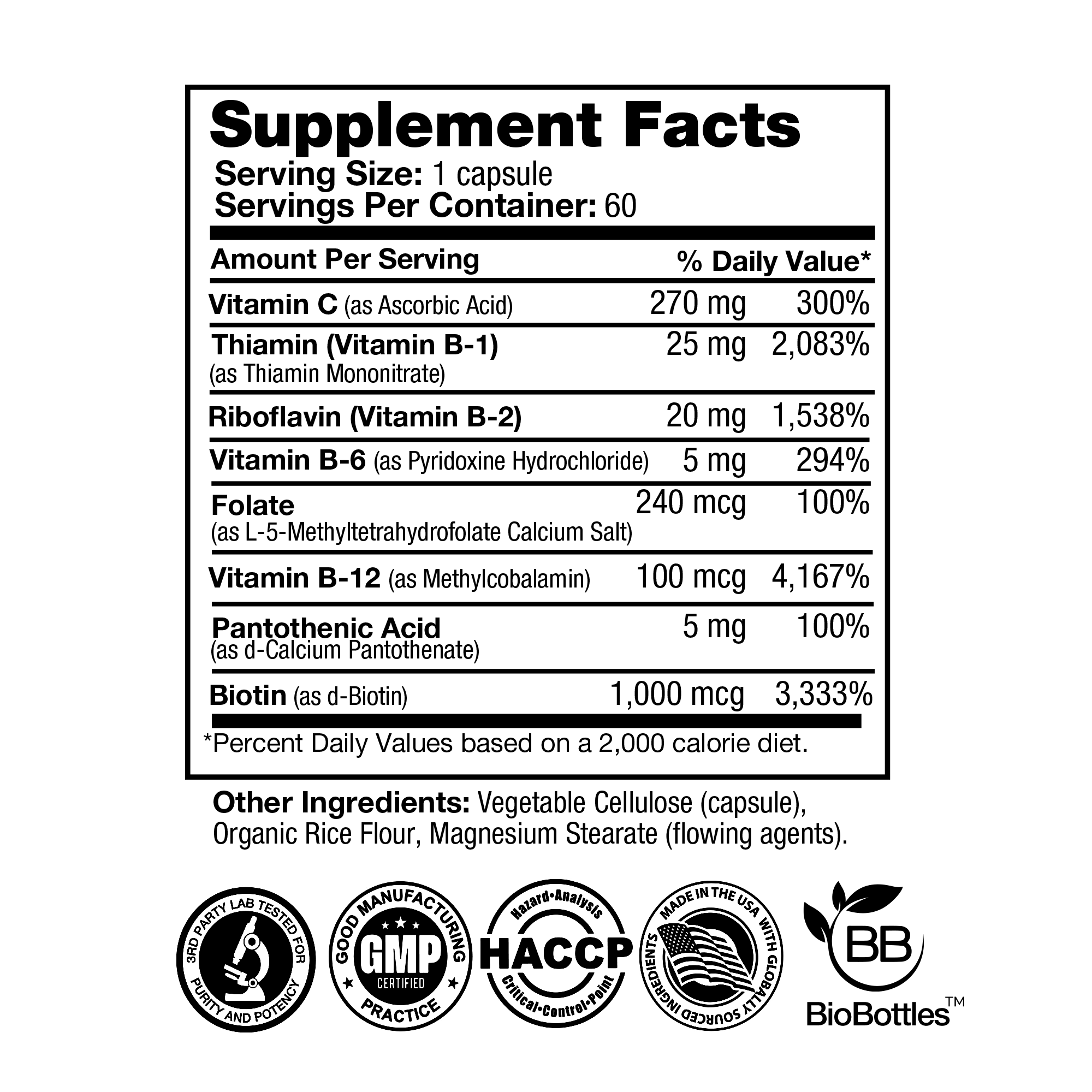 Methylated B-Complex (60 Vegan Capsules) Capsule FEELGOOD Company™