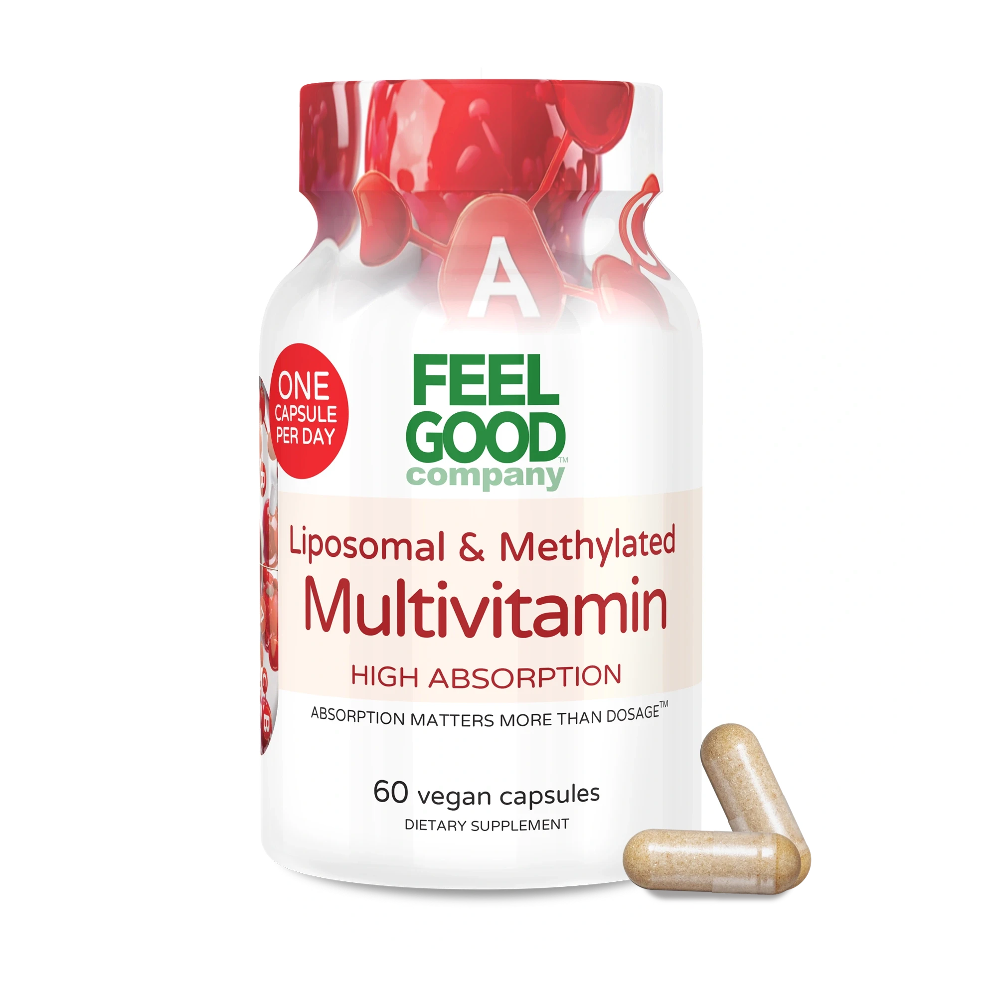 Liposomal & Methylated Multivitamin (60 Vegan Capsules) FEELGOOD Company™
