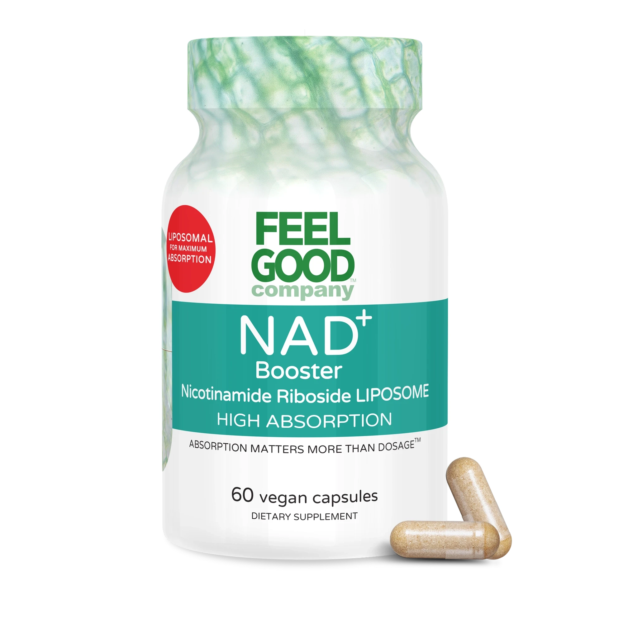 NAD+ Booster (Nicotinamide Riboside) – 60 Vegan Capsules Capsule FeelGood Company™