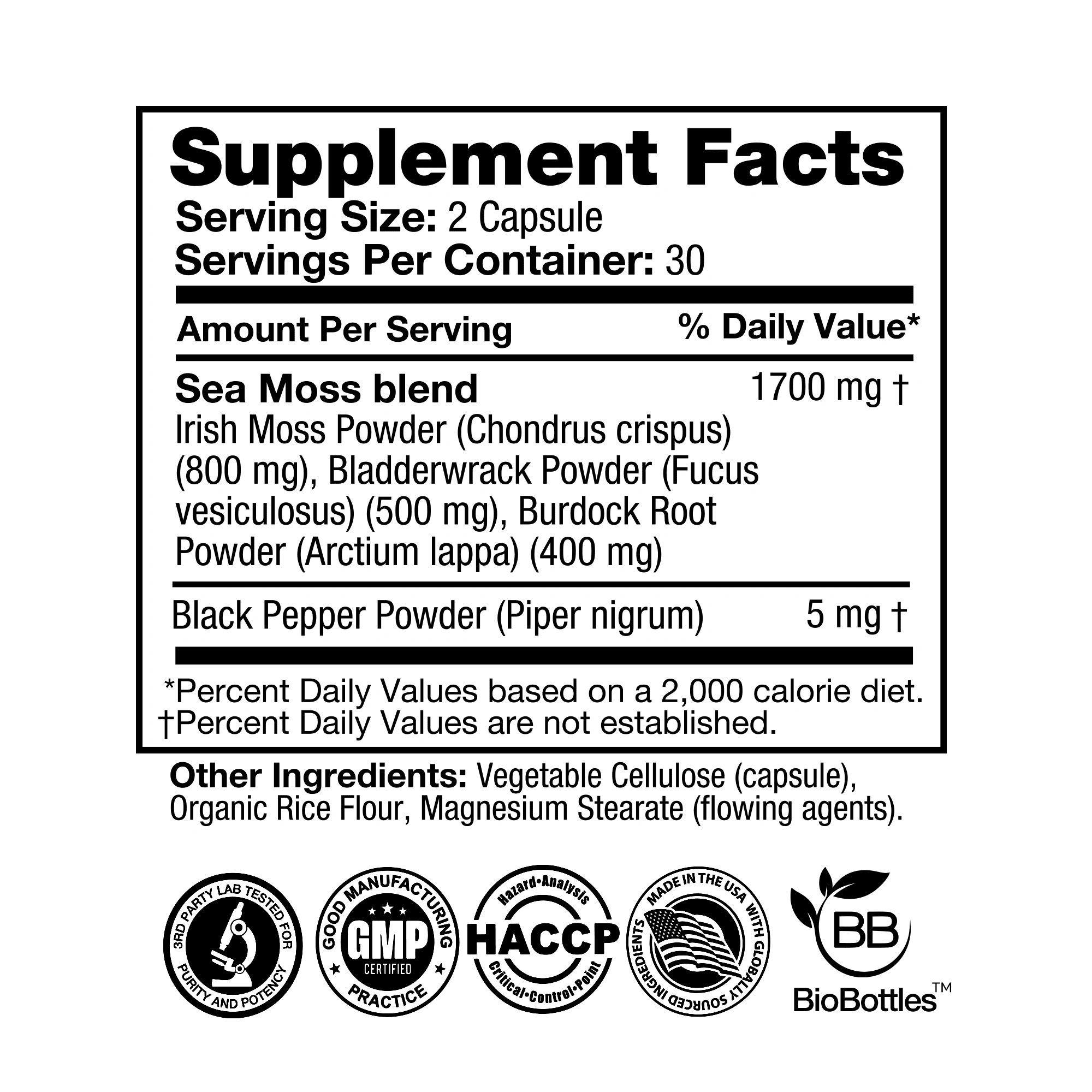 Sea Moss Complex (60 Vegan Capsules) Capsule FEELGOOD Company™
