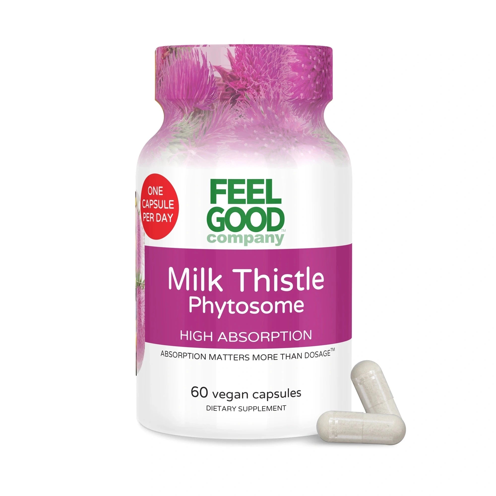 Milk Thistle Phytosome (60 Vegan Capsules) Capsule FeelGood Company™