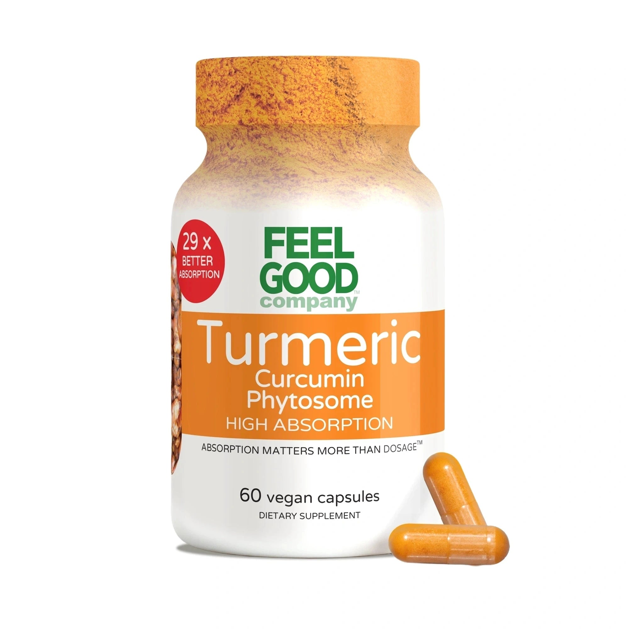 Turmeric Curcumin Phytosome™ (60 Vegan Capsules) Capsule FEELGOOD Company™