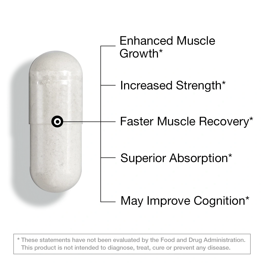 Creatine HCL – 60 Vegan Capsules Capsule FeelGood Company™