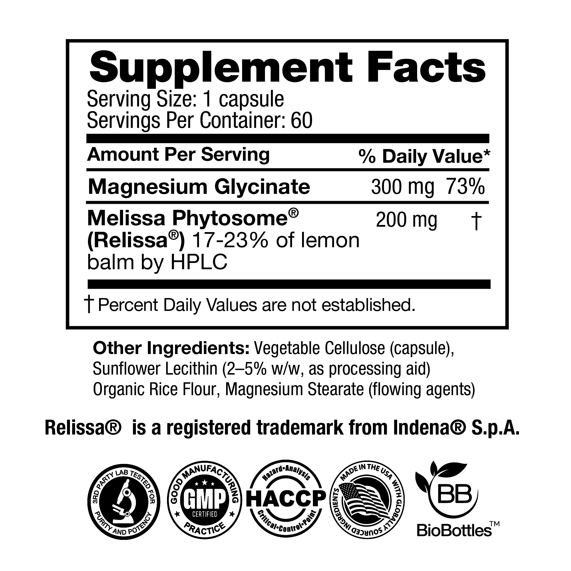 Lemon Balm Phytosome (60 Vegan Capsules) FEELGOOD Company™