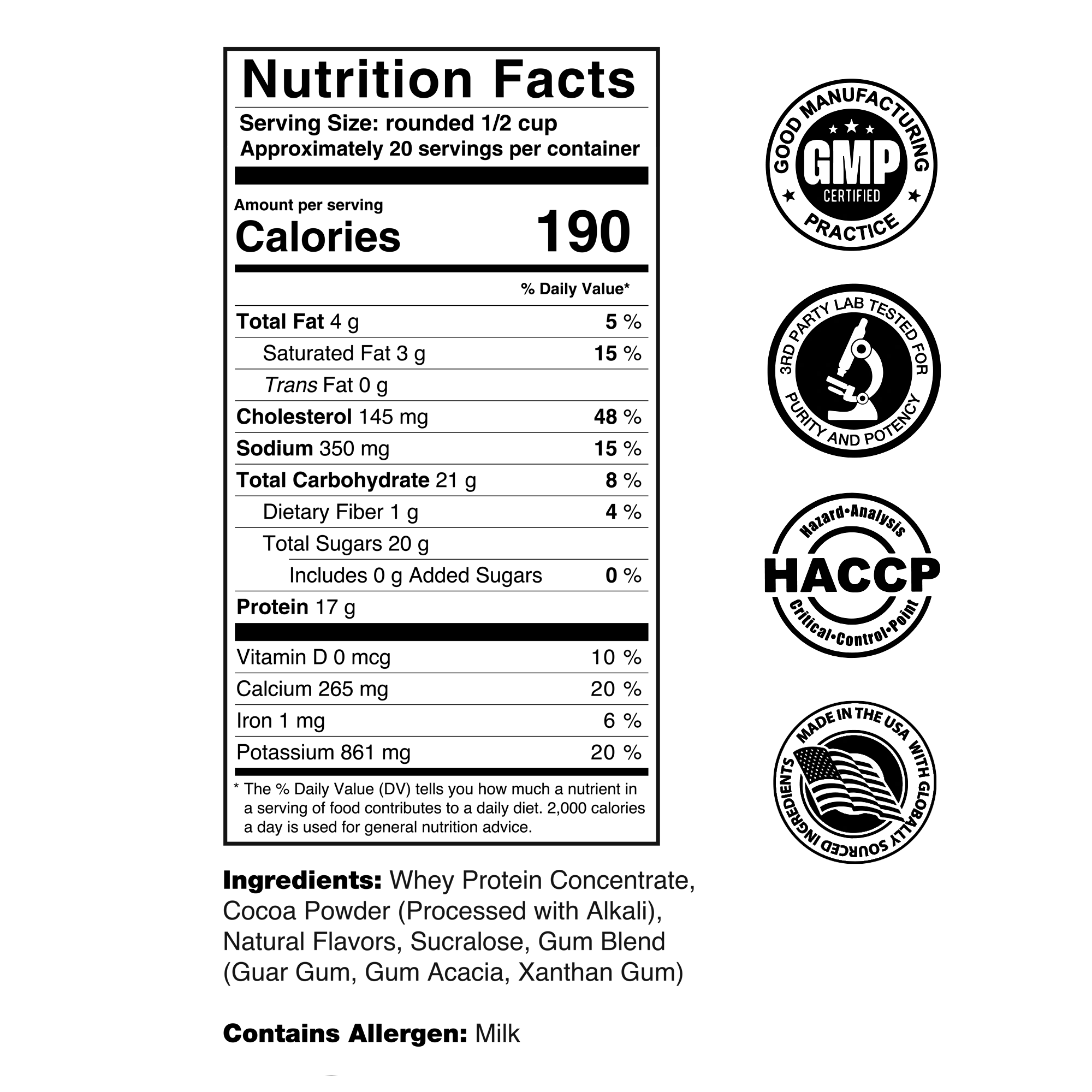 Whey Protein Concentrate - Chocolate (2 lbs) Protein FEELGOOD Company™