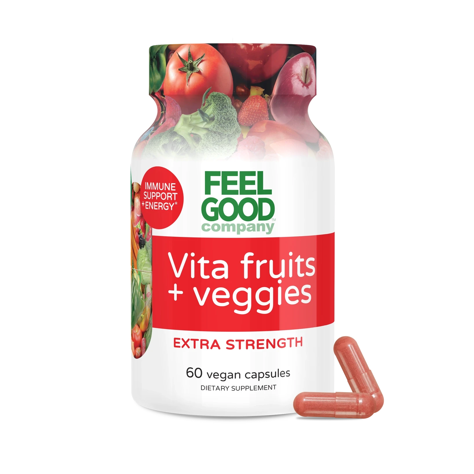 Vita Fruits + Veggies Extra Strength (60 Capsules) Capsule FEELGOOD Company™