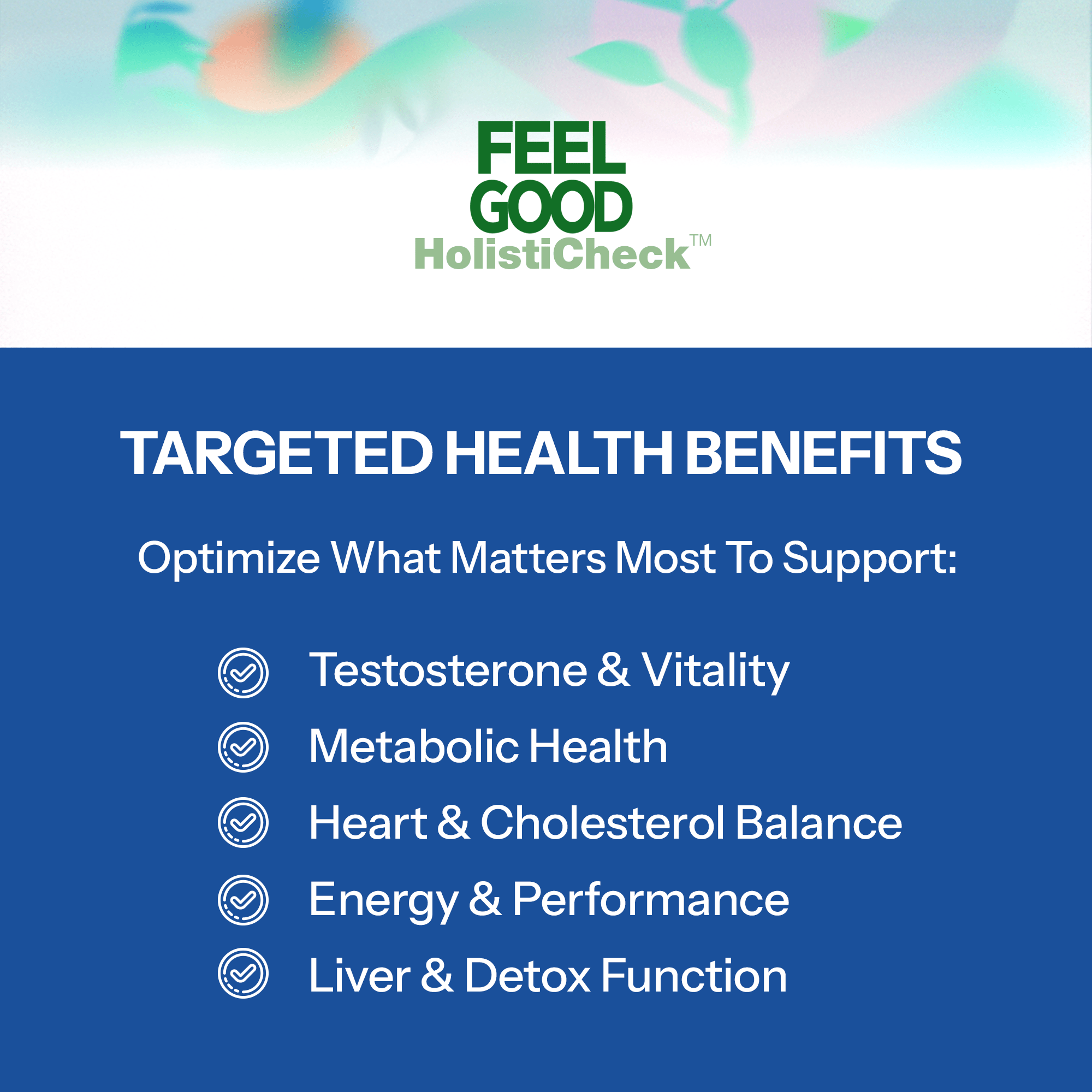 Men's HOLISTICHECK™ TEST FeelGood Company™