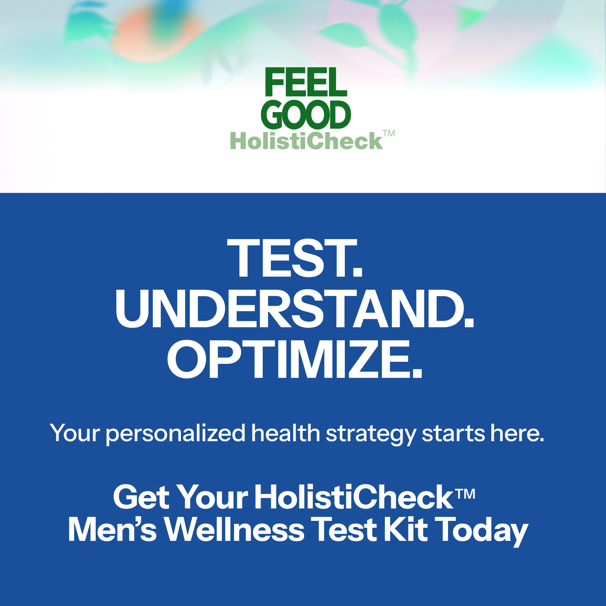 Men's HOLISTICHECK™ TEST FeelGood Company™