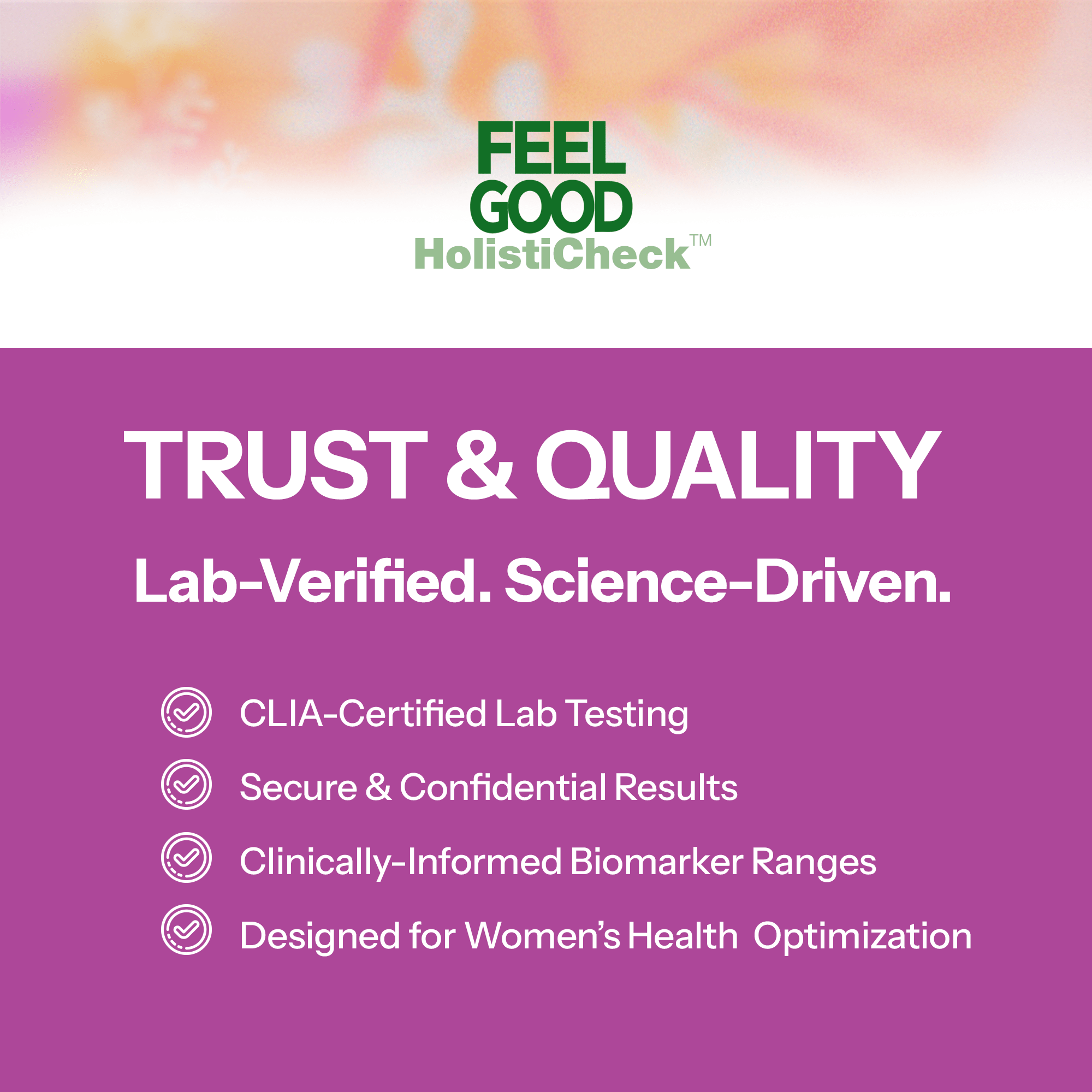 Women's HOLISTICHECK™ TEST FeelGood Company™