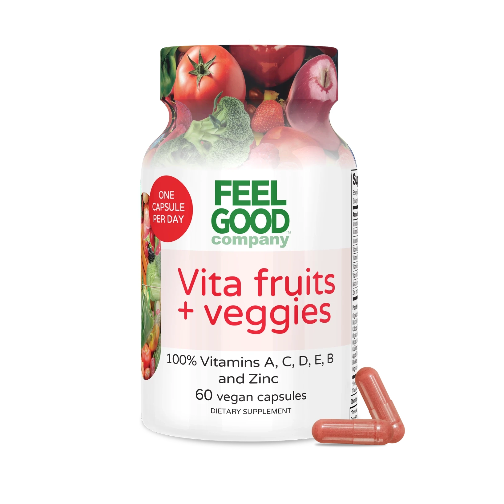 Vita Fruits + Veggies (60 Capsules) Capsule FeelGood Superfoods