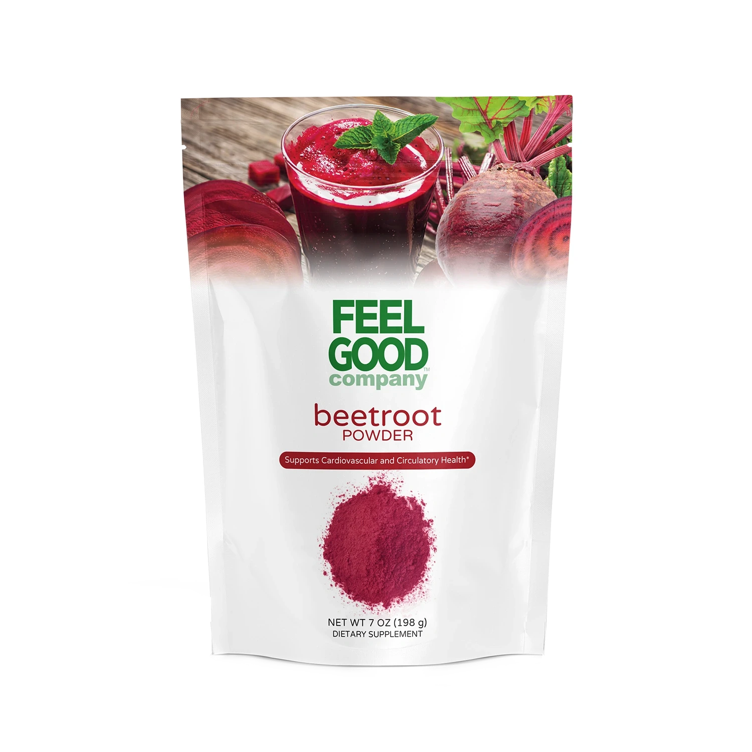 Beetroot Powder - Fortified (7 oz) Superfood Smoothie Boosters FeelGood Organic Superfoods
