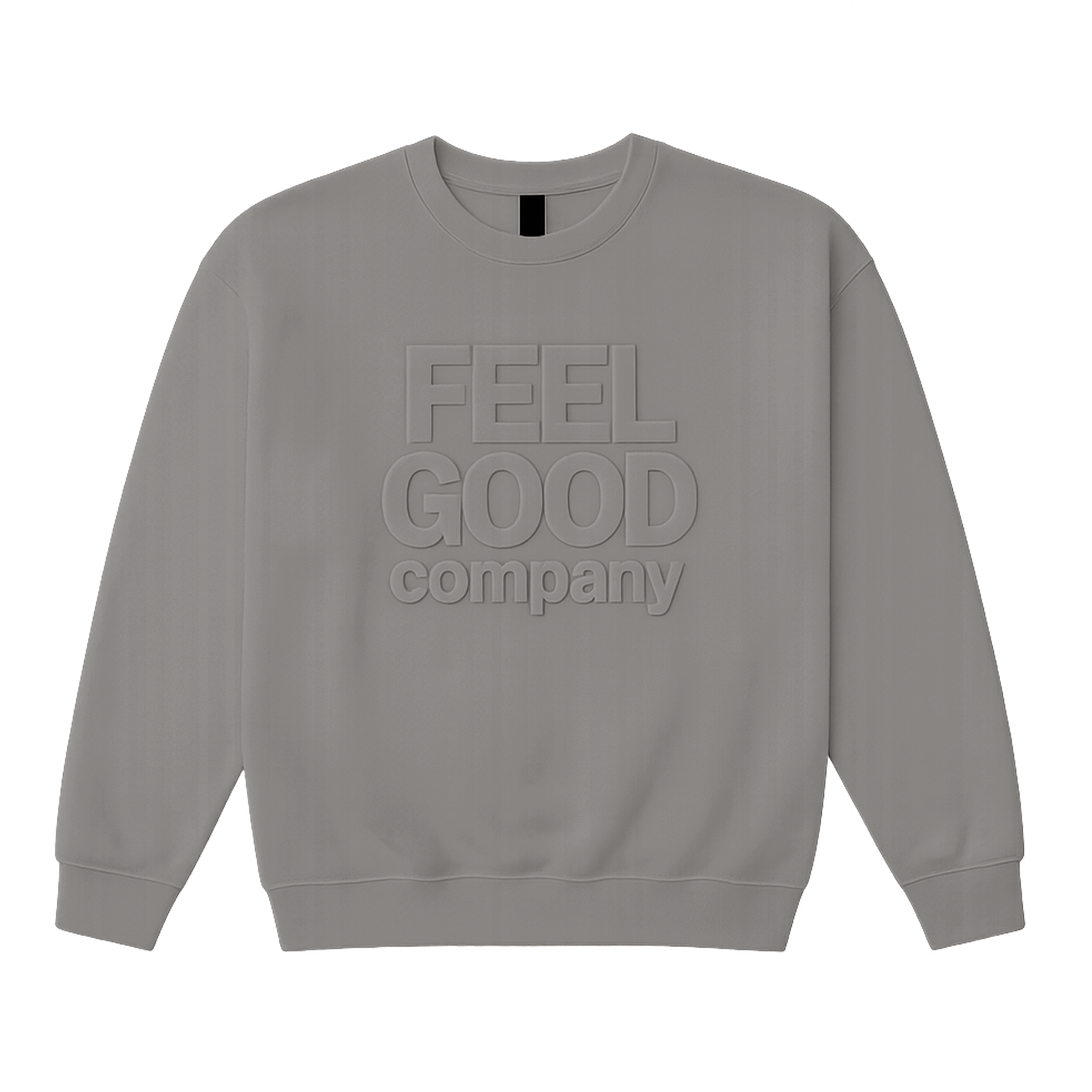 Gray Embossed Logo Sweatshirt – FeelGood Company FeelGood Superfoods®