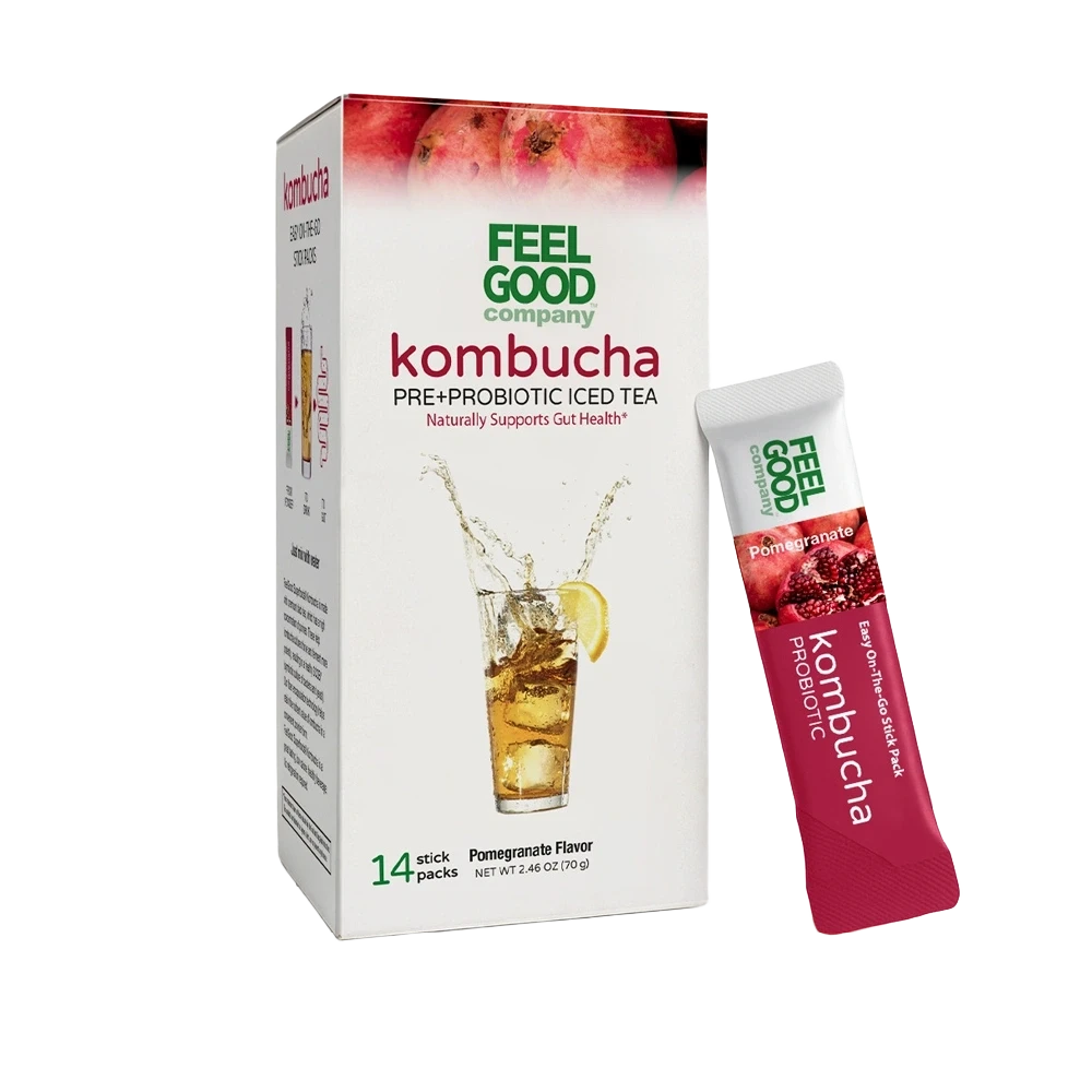 Kombucha Iced Tea (14 stick packs) Edible Flowers & Herbal Teas FeelGood Superfoods®