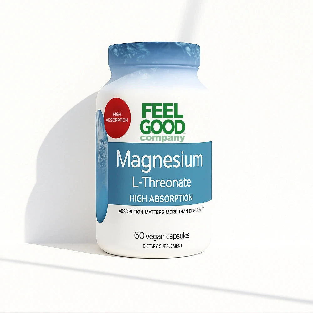 Magnesium L-Threonate – 60 Vegan Capsules Capsule FeelGood Company
