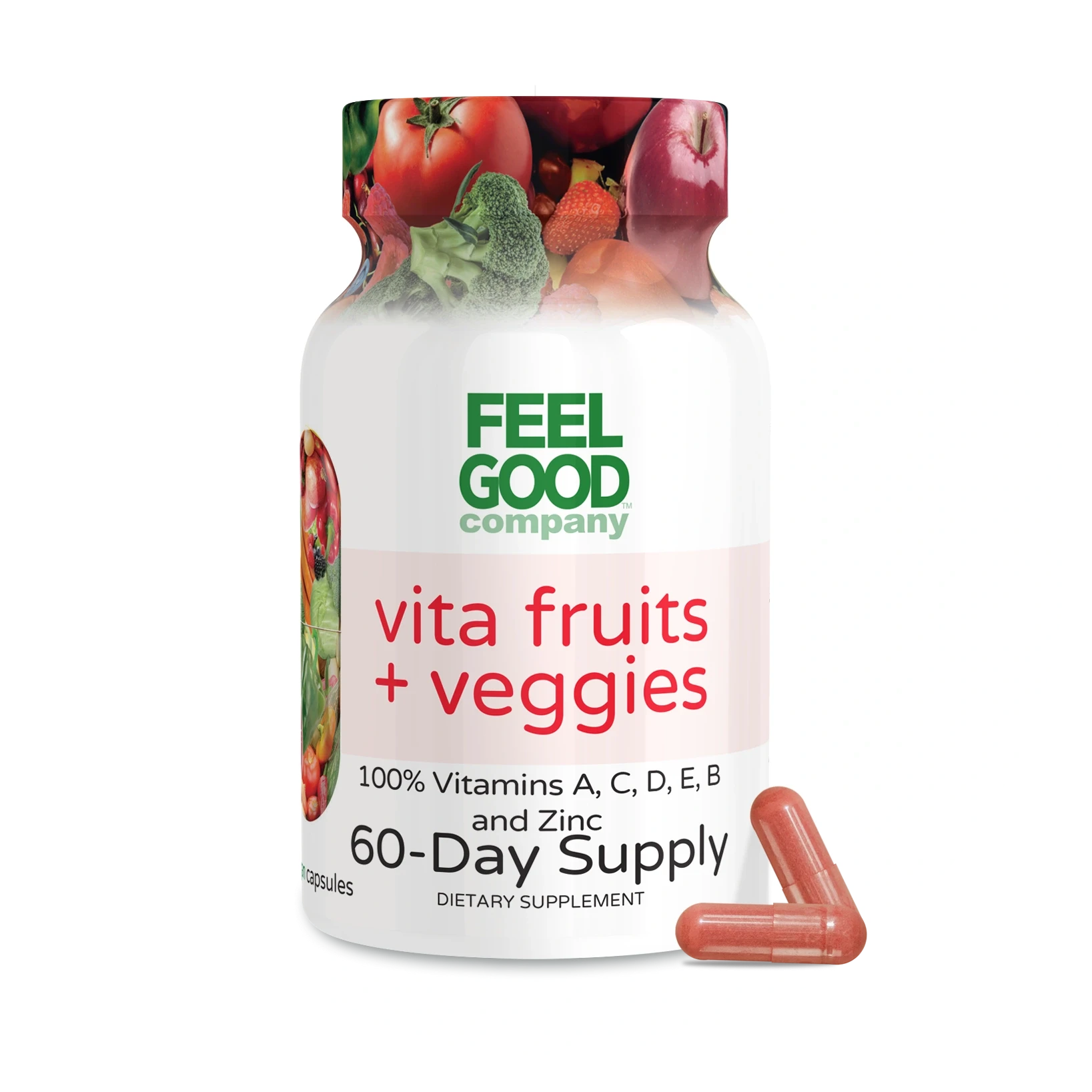 Vita Fruits + Veggies (60 Capsules) Capsule FeelGood Superfoods