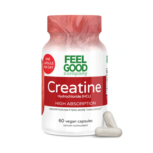 Creatine HCL (60 Vegan Capsules) Capsule FeelGood Company™