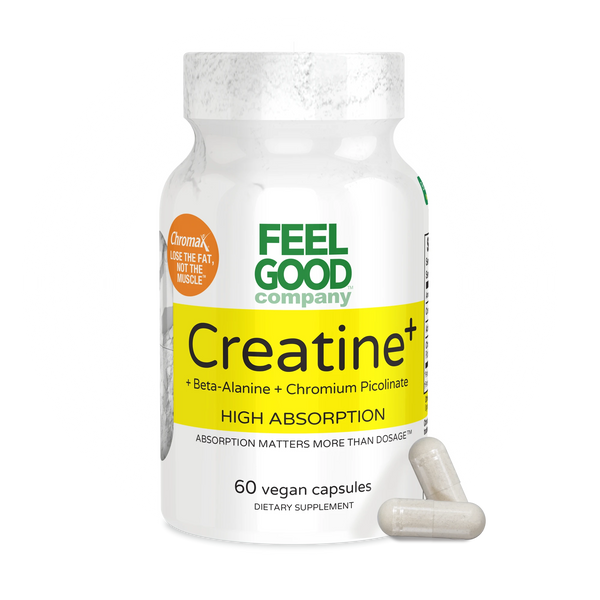 Creatine + Beta-Alanine + Chromium Picolinate (60 Vegan Capsules) FEELGOOD Company™