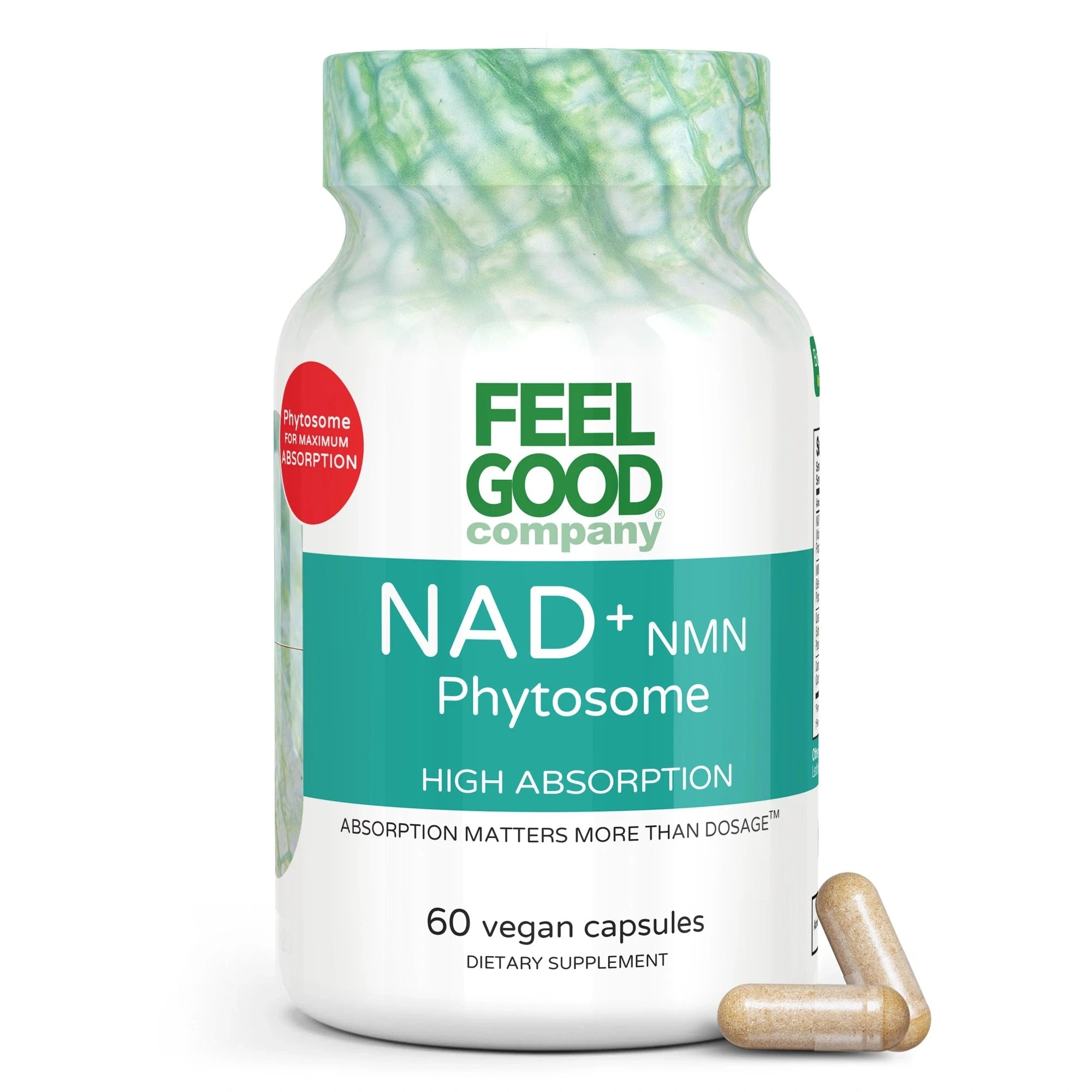 NAD+ NMN Phytosome – 60 Vegan Capsules (Rewrite Draft) Capsule FEELGOOD Company®