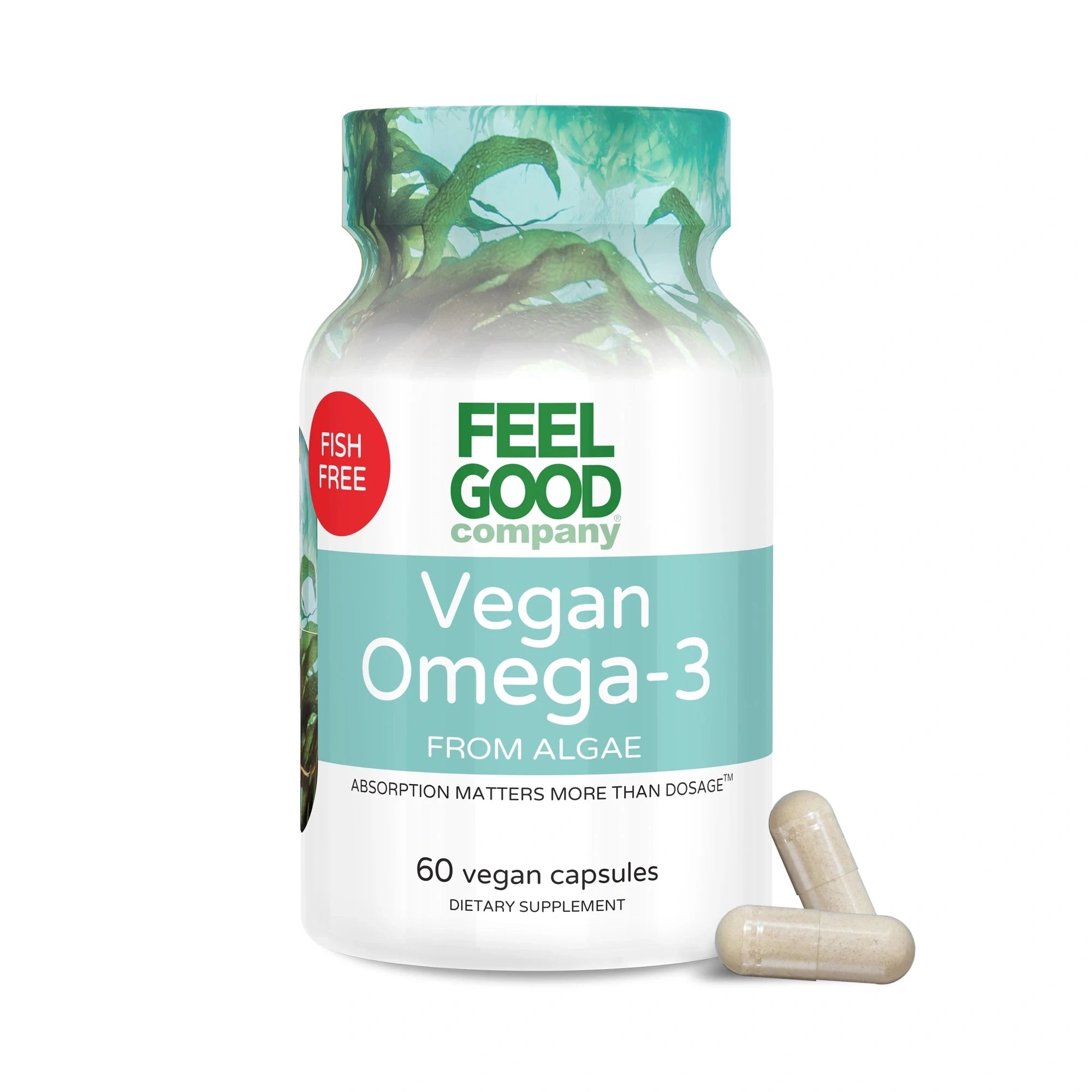 Vegan Omega-3 from Algae (60 Vegan Capsules) Capsule FEELGOOD Company®