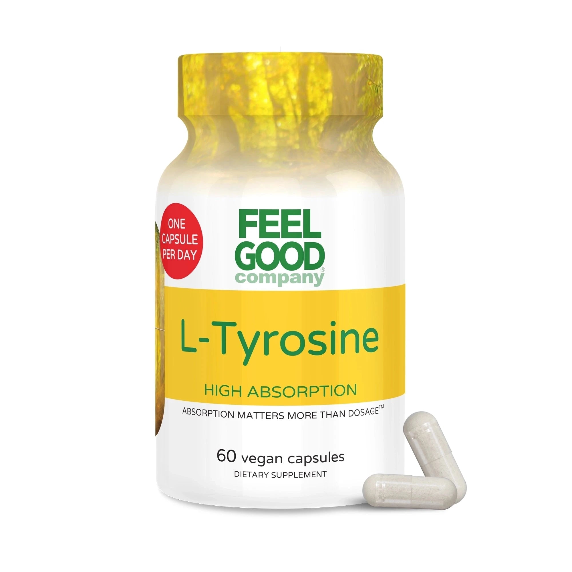 L-Tyrosine + B6 (60 Vegan Capsules) Capsule FEELGOOD Company®