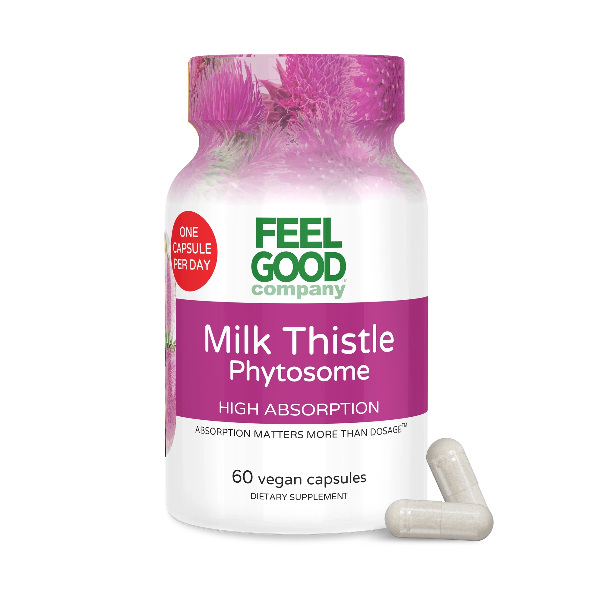 Milk Thistle Phytosome (60 Vegan Capsules) Capsule FeelGood Company™