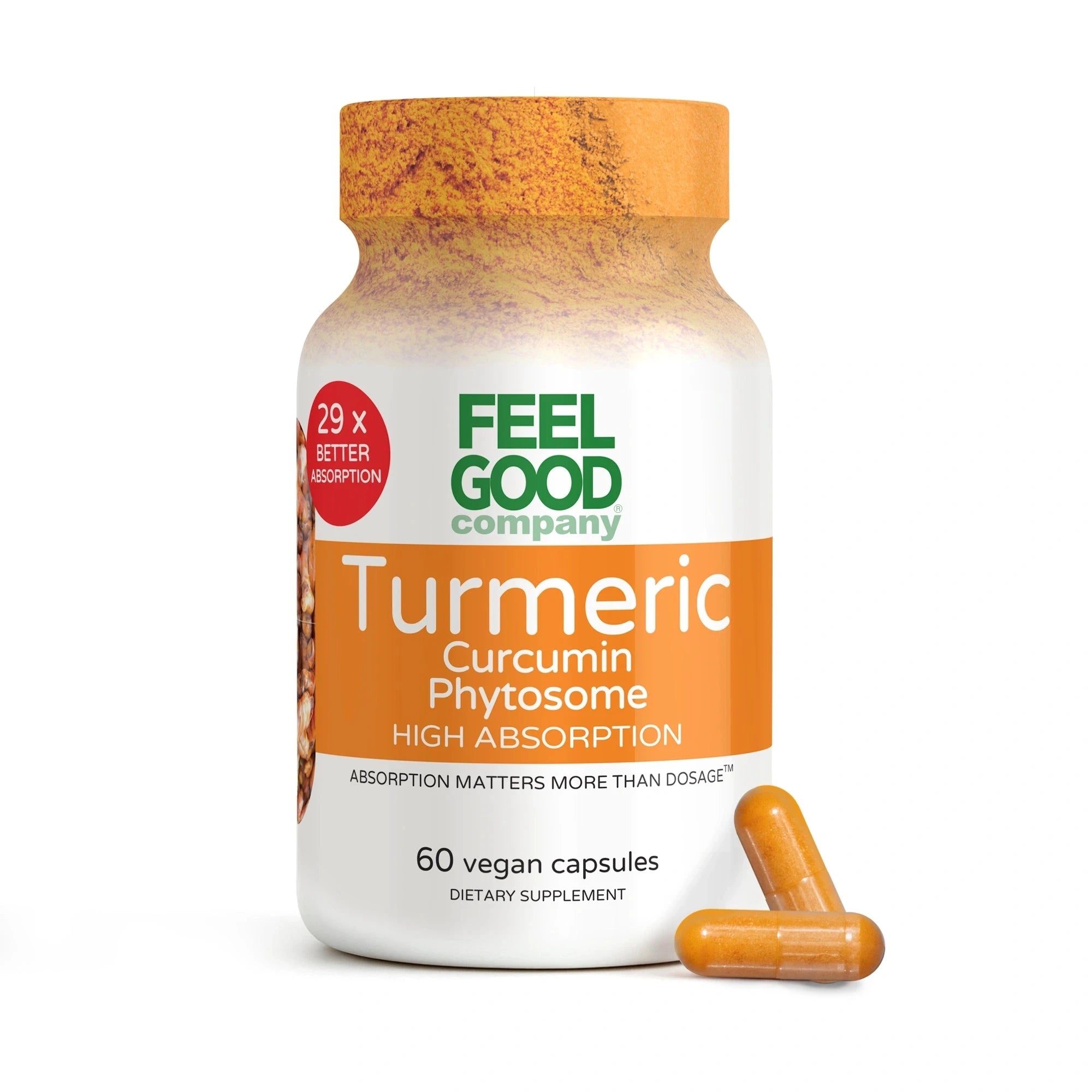 Turmeric Curcumin Phytosome™ (60 Vegan Capsules) Capsule FEELGOOD Company®