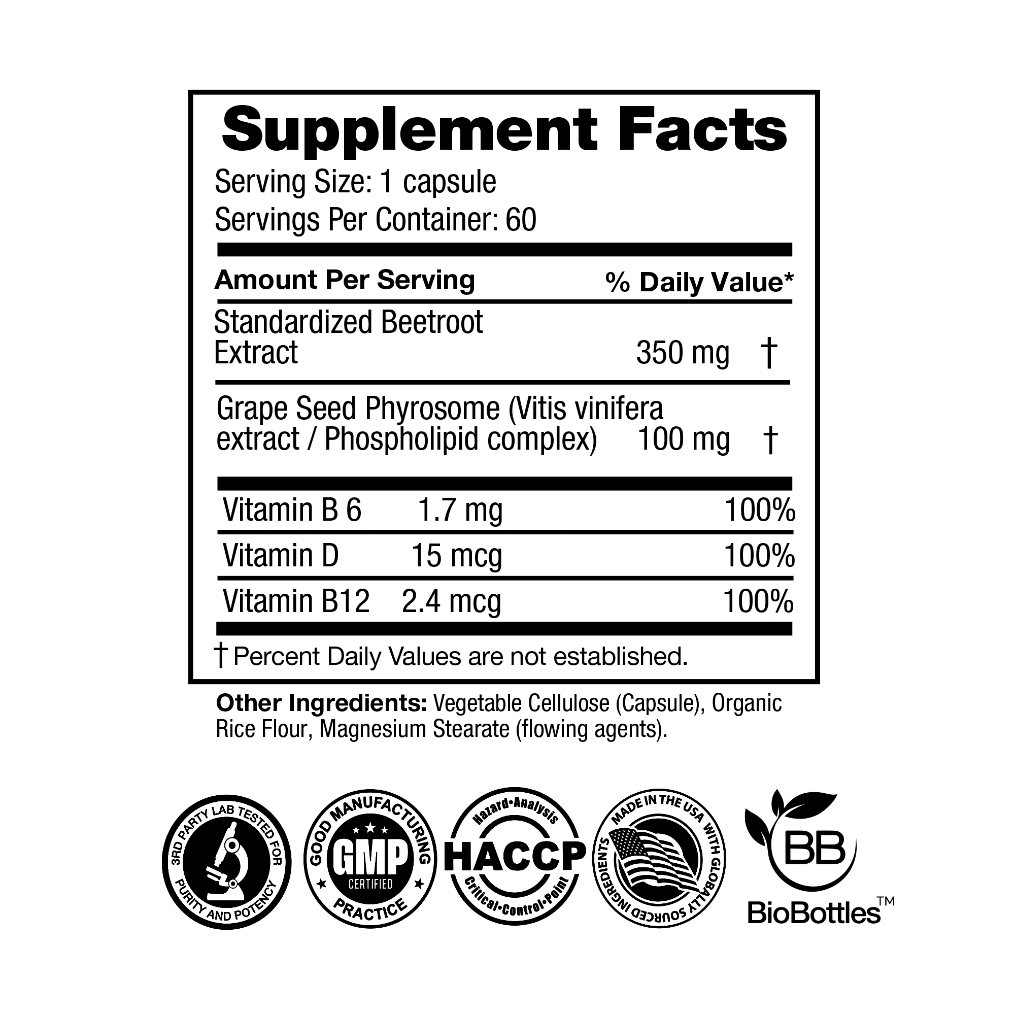 Beetroot & Grape Seed Phytosome (60 Capsules) Capsule FEELGOOD Company™