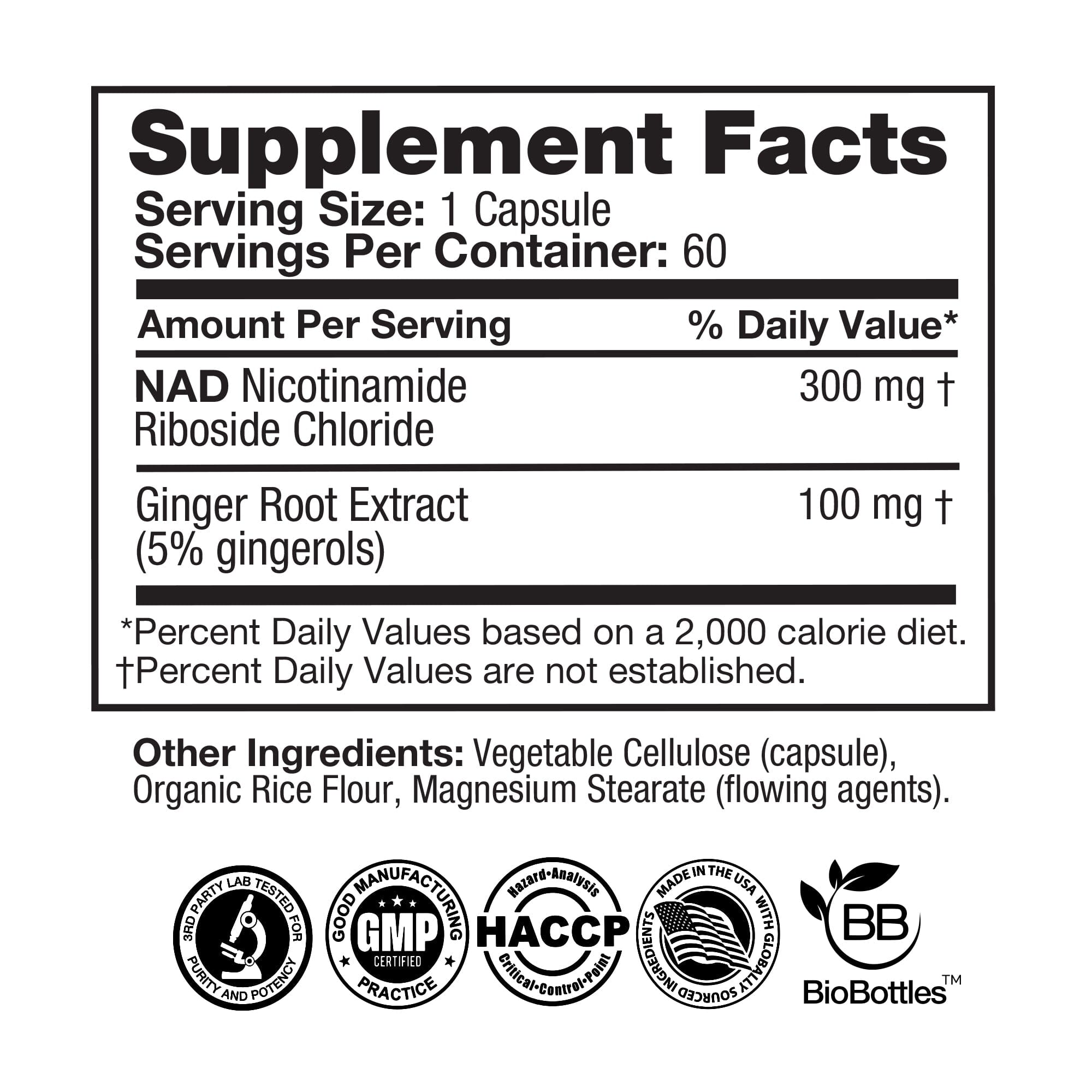 NAD+ Booster (Nicotinamide Riboside) – 60 Vegan Capsules Capsule FeelGood Company™