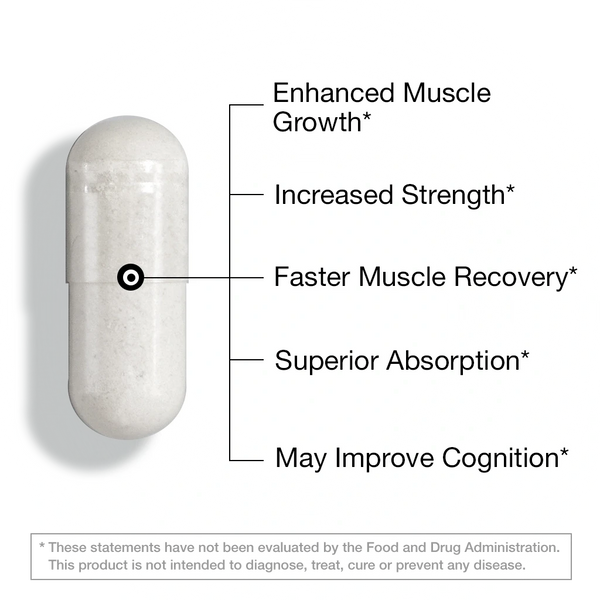 Creatine HCL – 60 Vegan Capsules Capsule FeelGood Company™