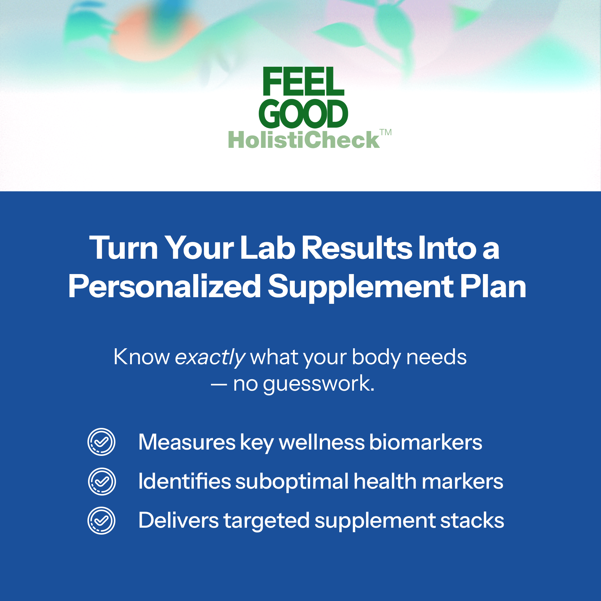 Men's HOLISTICHECK™ TEST FeelGood Company™
