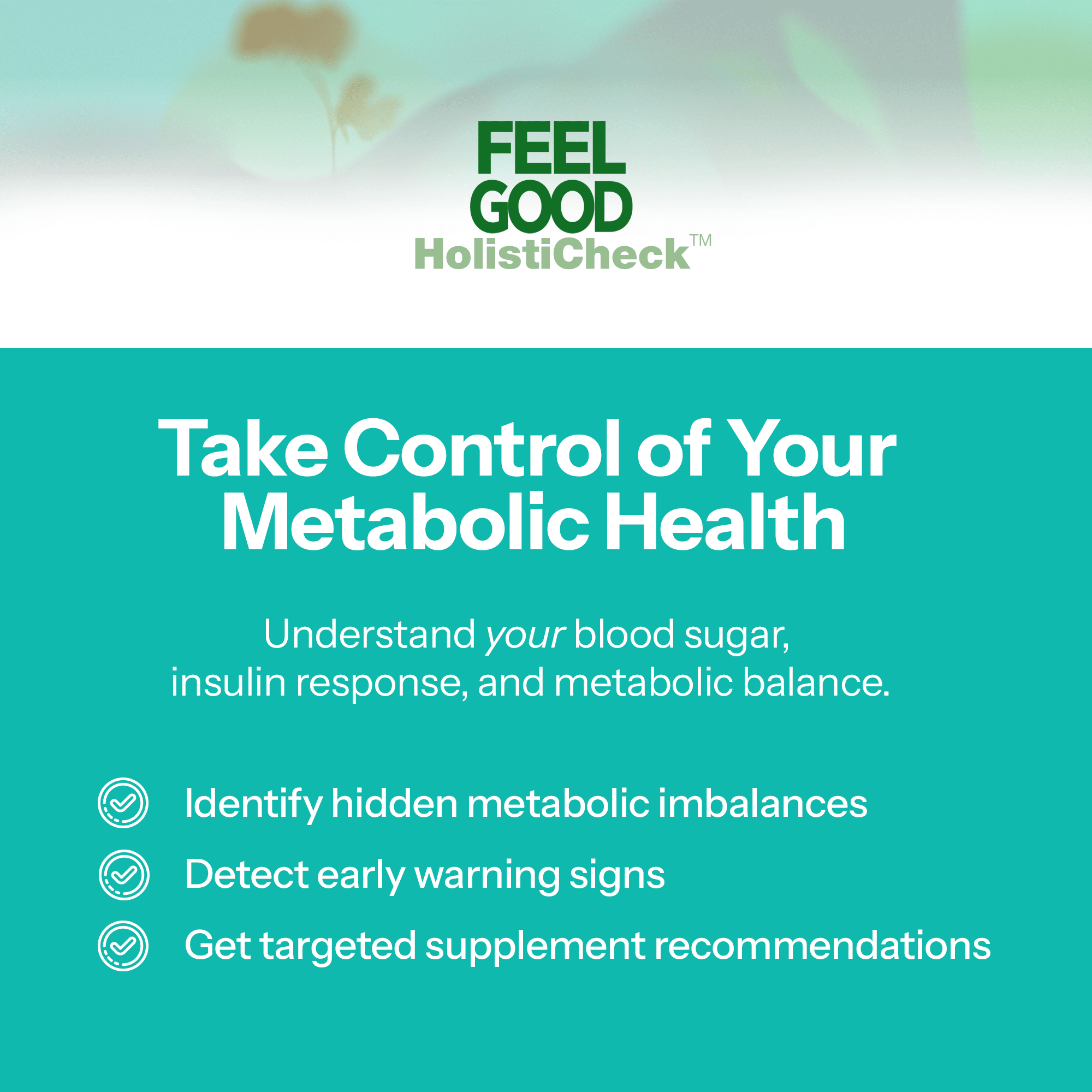 Metabolic HOLISTICHECK™ TEST FeelGood Company™