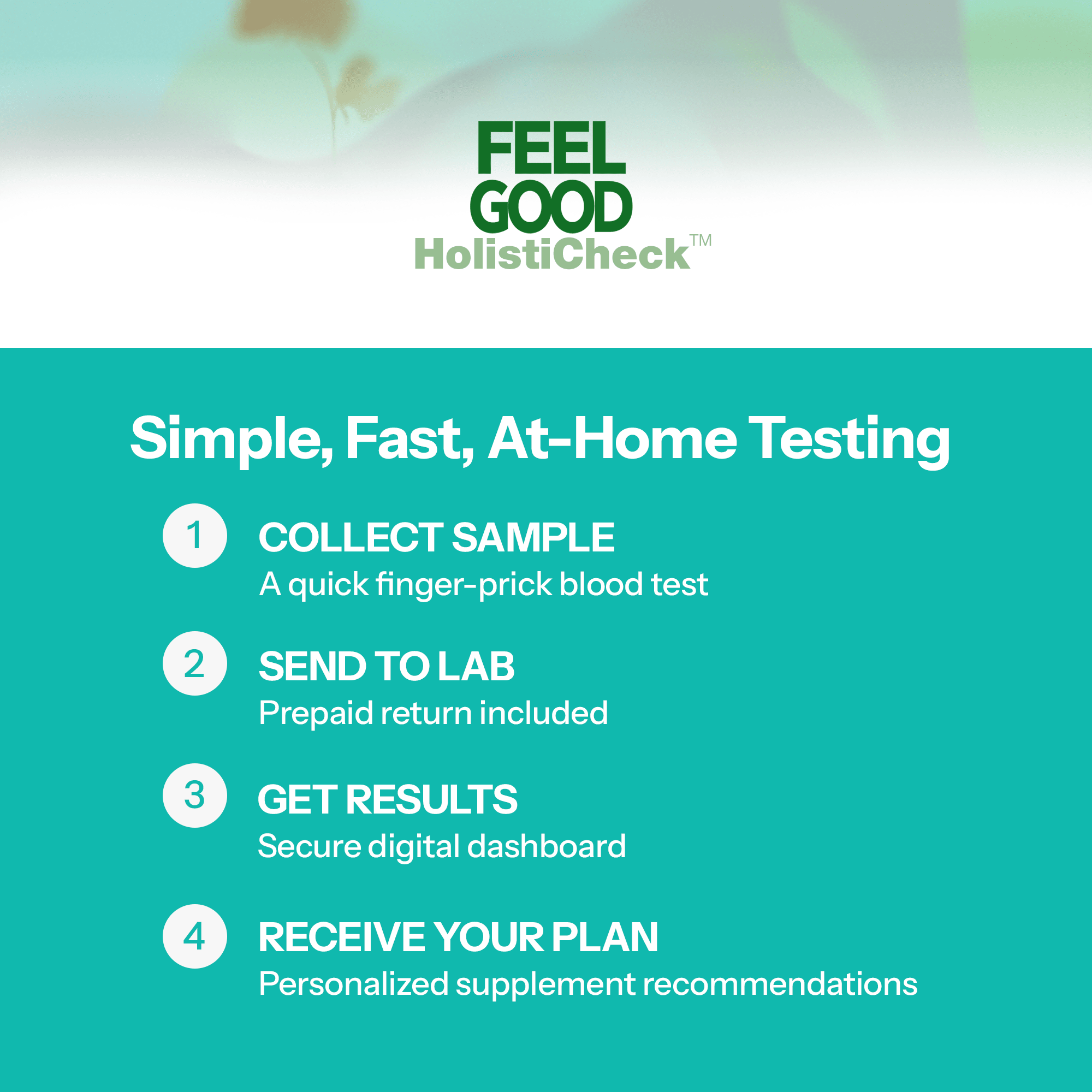 Metabolic HOLISTICHECK™ TEST FeelGood Company™