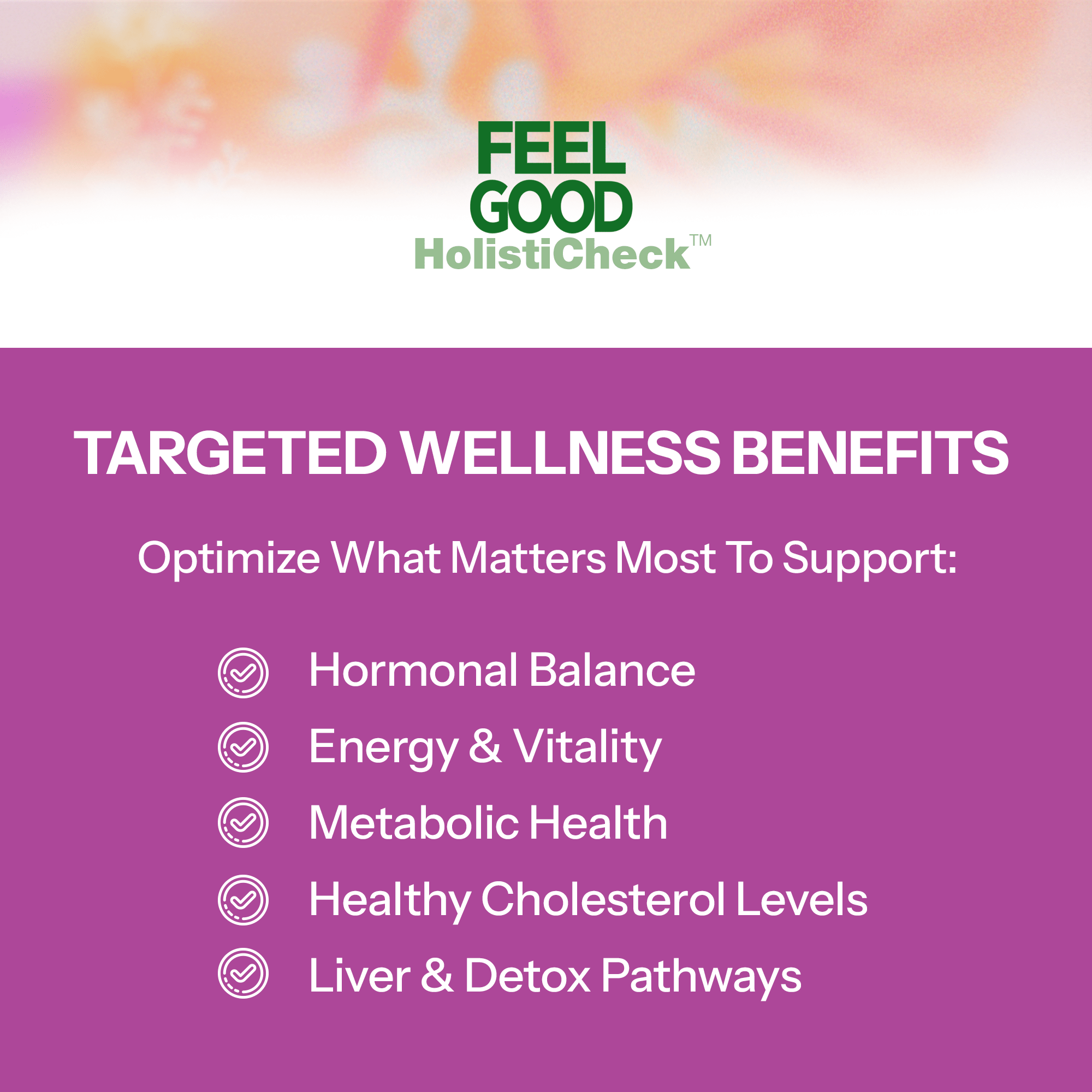 Women's HOLISTICHECK™ TEST FeelGood Company™