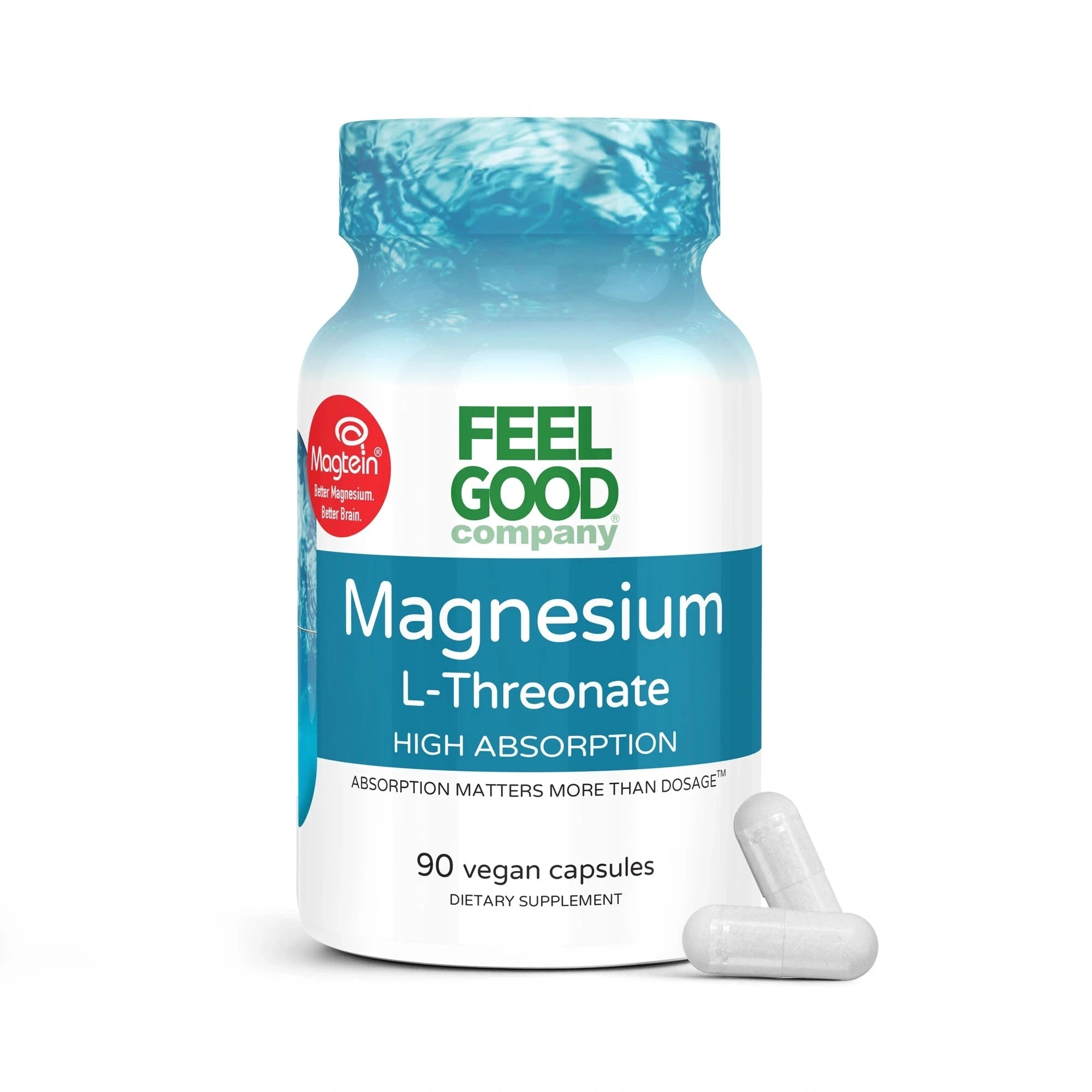 Magnesium L-Threonate (60 Vegan Capsules) Capsule FEELGOOD Company®
