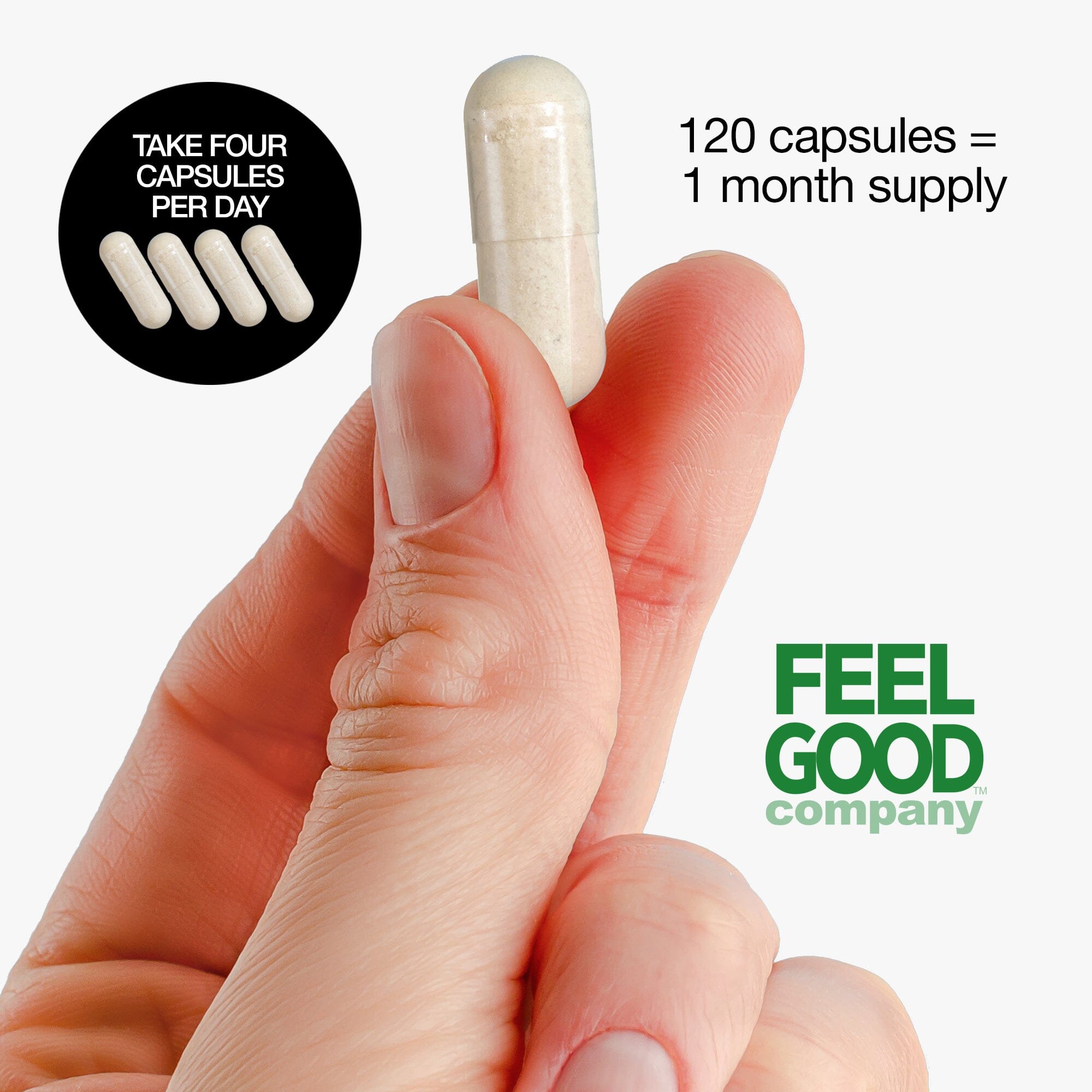 Methylated Inositol (Vitamin B6) - 120 Capsules Capsule FeelGood Company™