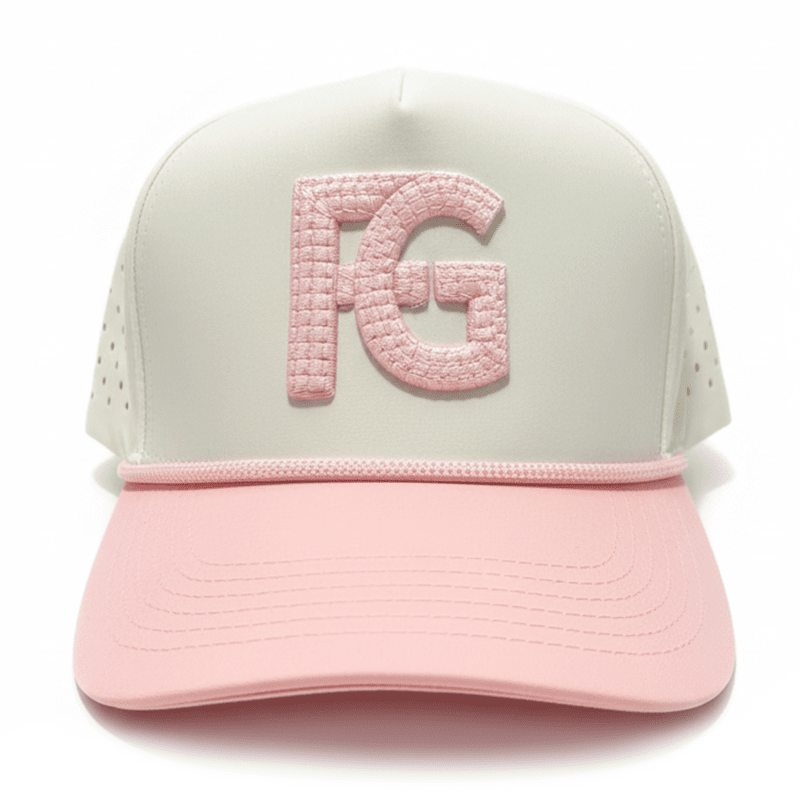 FeelGood Trucker Hat Pink White Logo FG FEELGOOD Company™