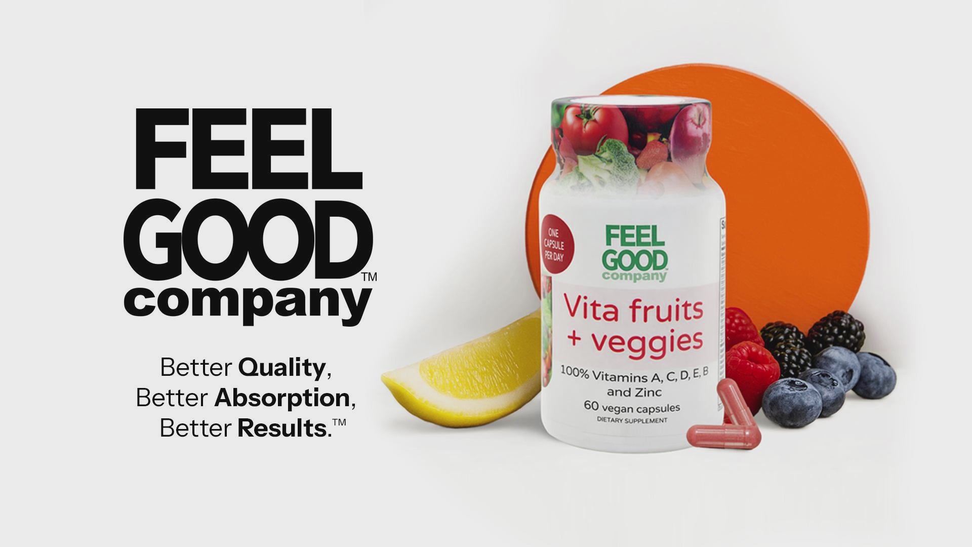 GLORIE VITA CAPSULE 330mg x 120粒 Shop FEELGOOD Company® Vita Fruits + Veggies | Immune Support Capsules